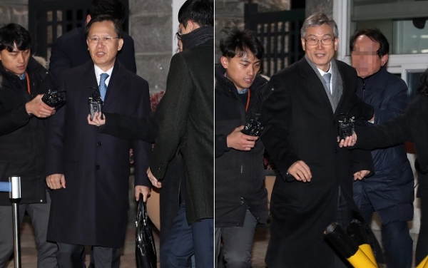 영장기각구치소나서는 박병대·고영한 전 대법관. @뉴스1