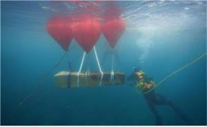 제주 신창리 바다서 中 중세 무역선 대형 닻돌 발견